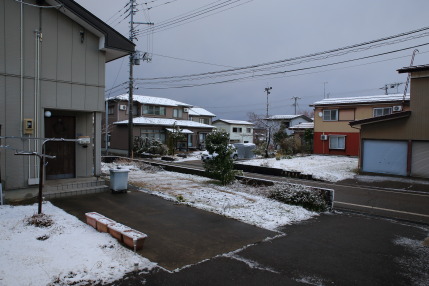 雪が降ってしまいました