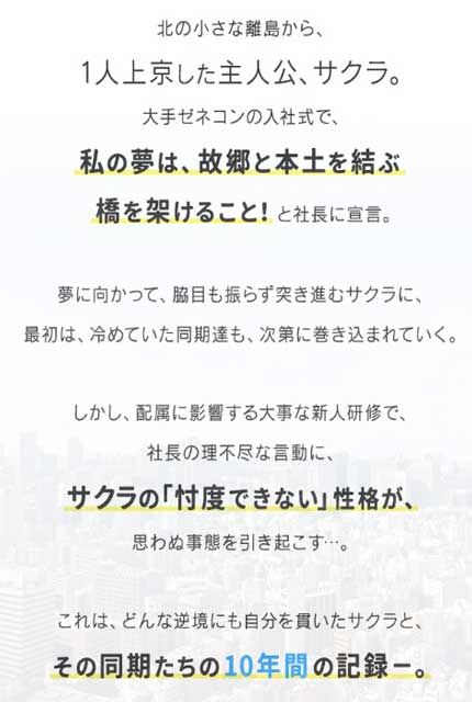 新潟県の離島から上京したサクラ