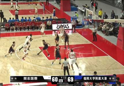 福岡大学付属大濠高校と対戦