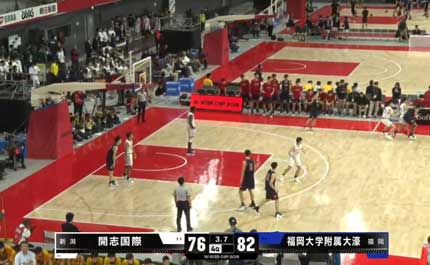 福岡大学付属大濠高校が勝利