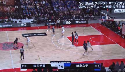 ウインターカップ2019女子決勝桜花学園対岐阜女子