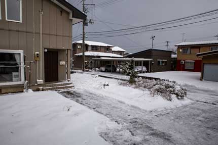 5cm位の積雪