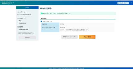 マイナポイントを申し込みました
