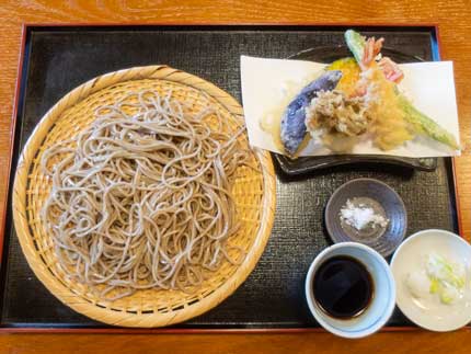 天ざる蕎麦1400円税込