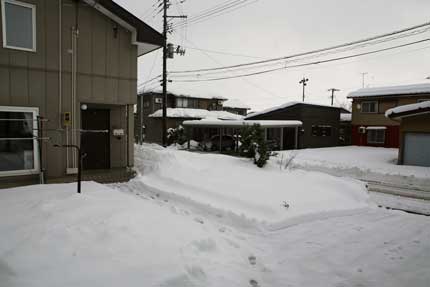 40cm程の積雪