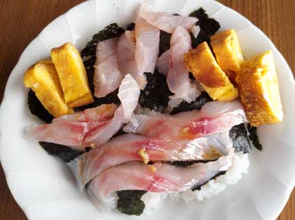 鯛とコチの海鮮丼