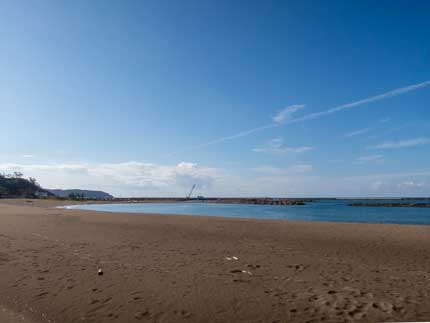 柏崎海浜公園から見た海