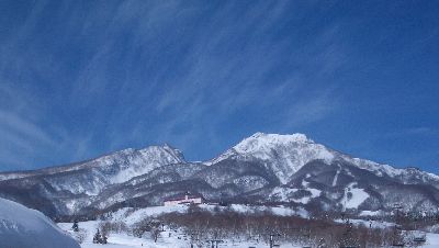 冬の妙高山