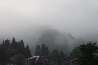 高柳荻ノ島地区の靄