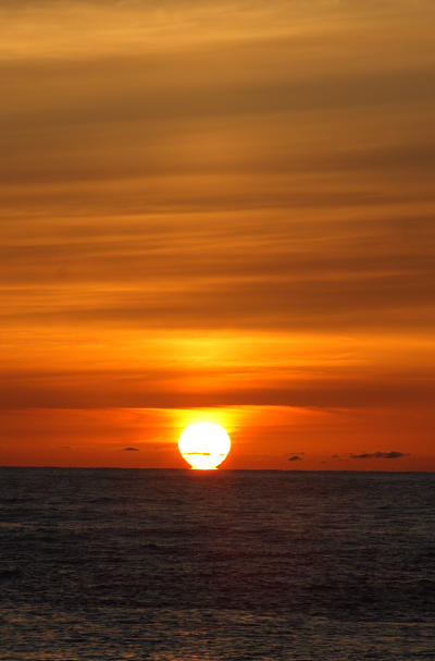 日本海へ沈む夕日20070528